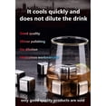 thumbnail image 4 of Glaçons en Acier Inoxydable, Métal Inoxydable, Glace Congelée, bar, Bière Froide, Whisky, Vin Rouge et Vin Glacé, (8 Pcs), 4 of 7