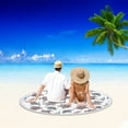 thumbnail image 4 of Beach Towels Oversized Round Printed Microfiber Beach Towel Super Lightweight Colorful Bath Towel Sandproof Beach Blanket Beach Mat Multi-Purpose Towel For Travel Swimming Pool on Clearance, 4 of 5