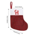 thumbnail image 4 of HBBKVI Monogrammed Christmas Stockings Personalized Christmas Socks with Initials Hanging Christmas Decorations Fireplace Ornaments Xmas Gift Bags, 4 of 4