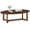 Walnut, variant on Costway 46” Oval Coffee Table with Thickened Top & Solid Rubber Wood Frame for Living Room Walnut