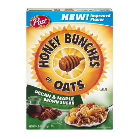 Honey Bunches of Oats Cereal Pecan & Maple Brown Sugar, 14.5 OZ ...