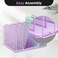 thumbnail image 4 of INTIGE File Organizer for Desk, 5-Section Mesh Desk Organizer, Vertical File Holder Desktop Organizer File Sorter, File Folder Holder for Office Supplies, 4 of 6