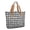 Black and White Checkered Pattern-1, variant on Black and White Checkered Pattern Large Tote Bag for Women, Polyester Roomy Work Tote with Pockets and Zipper, Lightweight Gifts Ideas for Work School Gym
