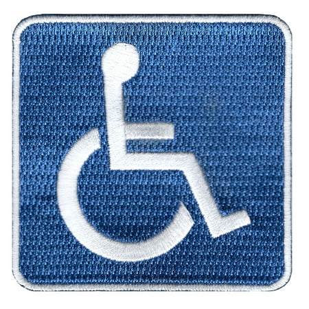 Handicapped Disabled Logo Sign Embroidered Iron-On (Best Used Irons For High Handicap)