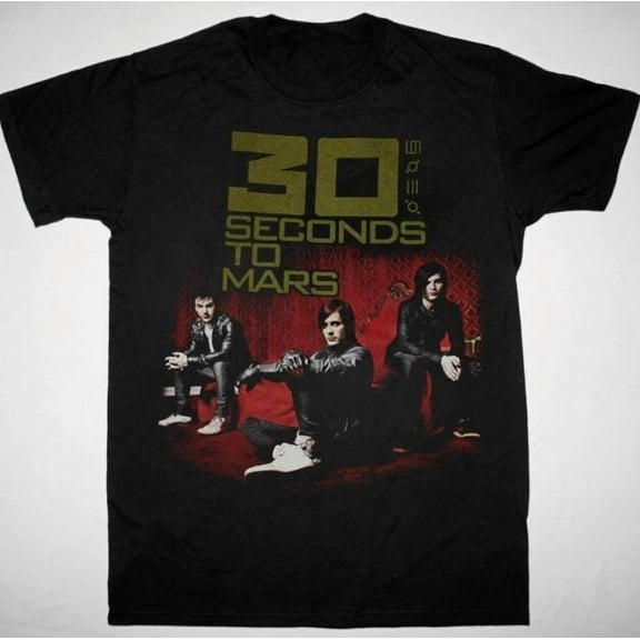 CLASSIC 30 Seconds To Mars Band, A Beautiful Lie World Tour 2014 Unisex Black T-shirt