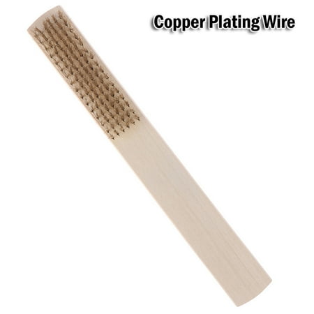 

Goodhd Copper Wire Brush Stainless steel Wire Brush Rust Removal Clean Brush 8.07Inch