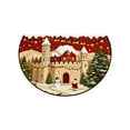 thumbnail image 2 of Mecorevxz Christmas Decorations,Half Round Doormat Non Slip Indoor Outdoor Entrance Semi Circle Area Rug Washable Half Moon Rug Front Floor Mat for Christmas Decor（A）, 2 of 7