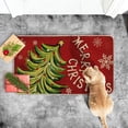 thumbnail image 4 of Xmas Tree Merry Christmas Doormat, Snowflake Winter Home Decor Low-Profile Switch Rug Door Mat Floor Mat for Indoor Outdoor 20x32 Inch, 4 of 4