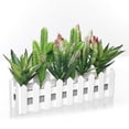 thumbnail image 2 of ShoppeWatch Artificial Succulent Plants Faux Cactus Picks Unpotted - Realistic Mixed Fake Greenery For Home Decor - Imitation Mini Cacti Stems DIY Decorations AF18, 2 of 6