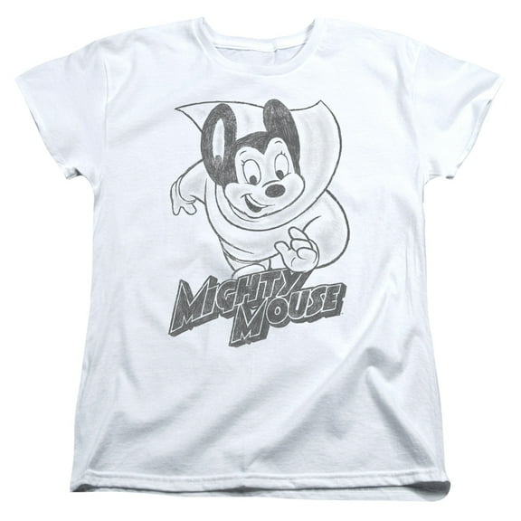 Mighty Mouse - Mighty Sketch - Women's Short Sleeve Shirt - Large