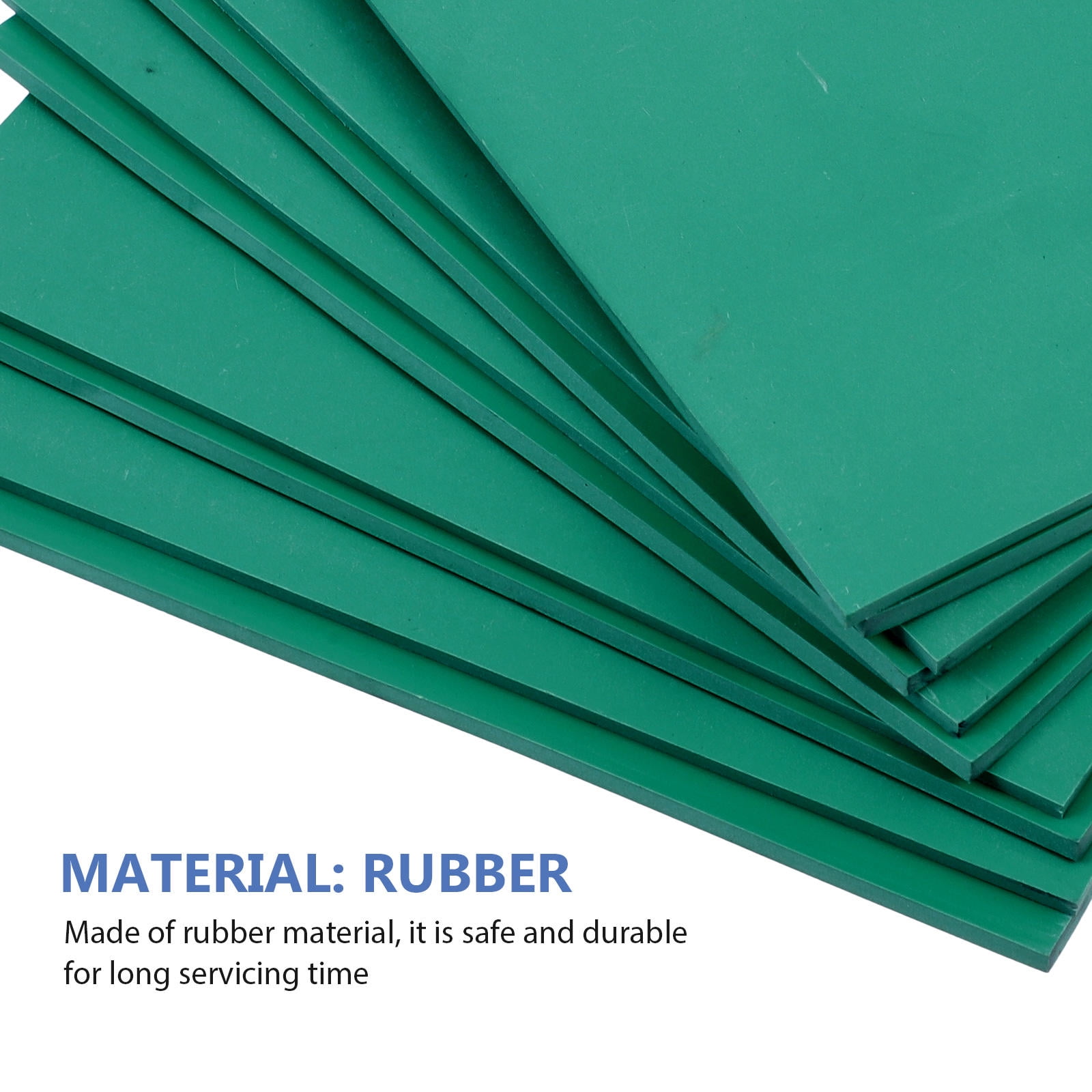 BESTYASH 10 Pcs Soft Rubber Engraving Mats Green for Hands Safe DIY Projects