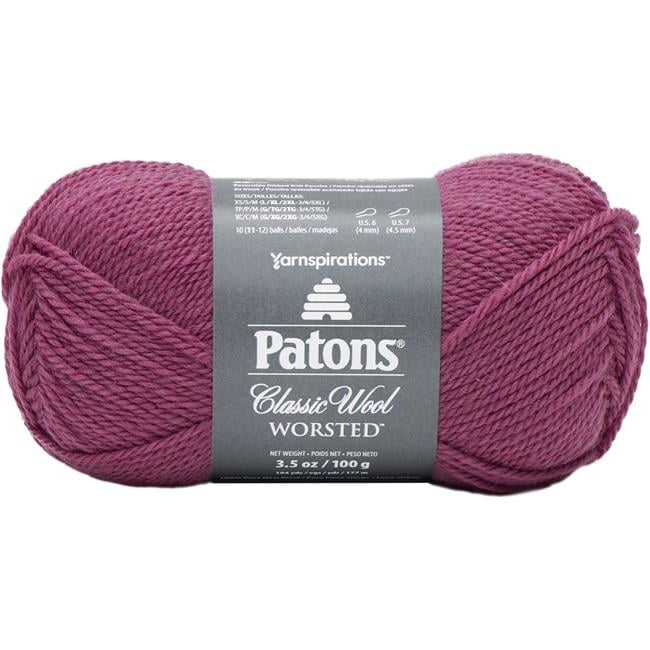 Spinrite 24407777783 Patons Classic Wool Yarn, Rich Raspberry
