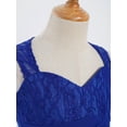 thumbnail image 5 of YEAHDOR Youth Big Girls Chiffon Lace Wedding Party Dress Bridesmaid Ball Gown Maxi Long Flower Girls Dress Royal Blue 12, 5 of 7