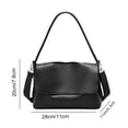 thumbnail image 2 of HUISZJ Shoulder Bag, Tote Handbag with Adjustable Strap, PU Leather Crossbody Bag for Travel Commute Work (Khaki), 2 of 7