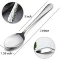 thumbnail image 3 of VeSteel 12-Piece Stainless Steel Hammered Dinner Spoons Set - 7.9 inches, 3 of 7