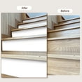 thumbnail image 4 of Uxcell Self Adhesive Stair Stickers, 6Pcs Peel and Stick Vinyl Staircase Stickers Decals for Stair Steps Decoration, White, 4 of 5