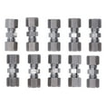 thumbnail image 3 of Brake Line Connector, Sturdy Long Life Span 10Pcs  Plated Copper Brake Pipe Connector  For 4.75mm Dia Tube, 3 of 8