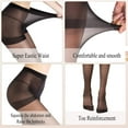 thumbnail image 2 of HAHDAXIA 3 Pairs Tights For Women 20D Pantyhose Control Top Invisible Reinforced Toes, 2 of 7