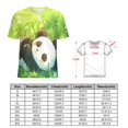 thumbnail image 2 of Panda in Grass Women's Short Sleeve T-Shirt Crew Neck Casual Summer Trendy Loose Fit Tops, 2 of 7