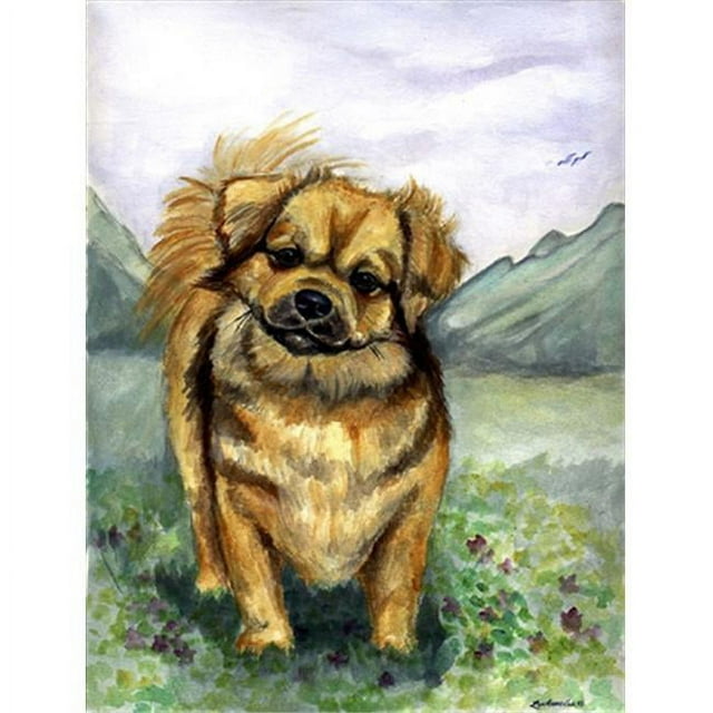 Carolines Treasures 7075GF Tibetan Spaniel Drapeau - Taille Jardin