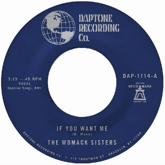 Womack Sisters - If You Want Me / I Just Don't Want You (To Say Goodbye) - Music & Performance - Vinyl [7-Inch]