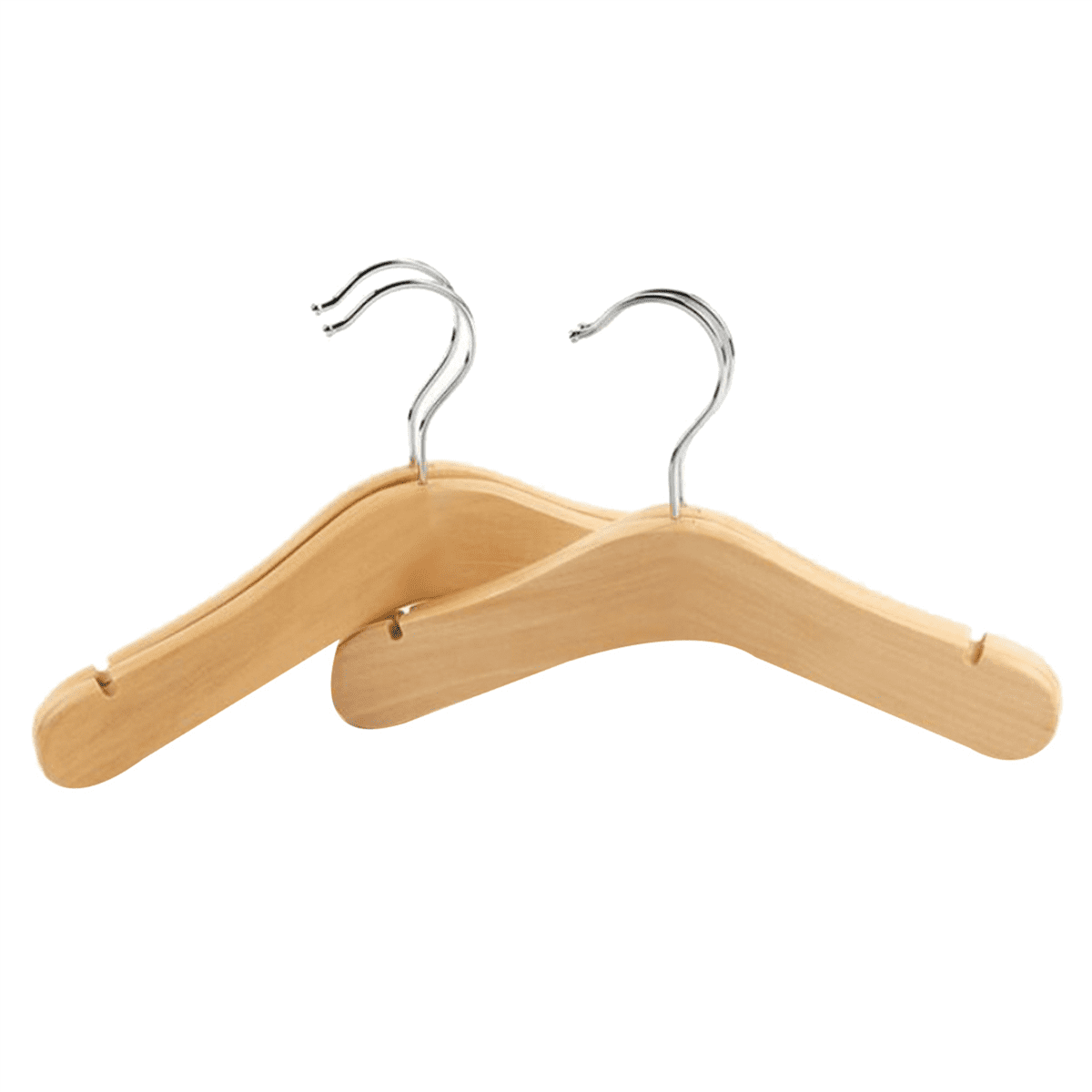 Wooden Baby Hangers,Kids Hangers,Notched Shoulder Design for Children Clothes,Decoration Hanger,20 Pack,Medium
