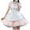 Pink, variant on RYRJJ Women's German Dirndl Dress Bavarian Oktoberfest Dresses with Choker Puff Sleeve Square Neck Ruffle Carnival Dress Outfits(Z1-Black,S)