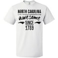thumbnail image 3 of Inktastic North Carolina Awesome Since 1789 T-Shirt, 3 of 5