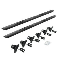 Go Rhino V3450674T V-Series V3 Aluminum Side Steps and Mounting Brackets Kit - Textured Black For Jeep 18-24 Wrangler Fits select: 2018-2019,2021 JEEP WRANGLER UNLIMITED