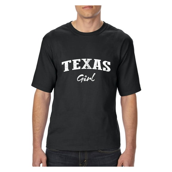 MmF - Big Men's T-Shirt, up to Tall Size 3XLT - Texas Girl