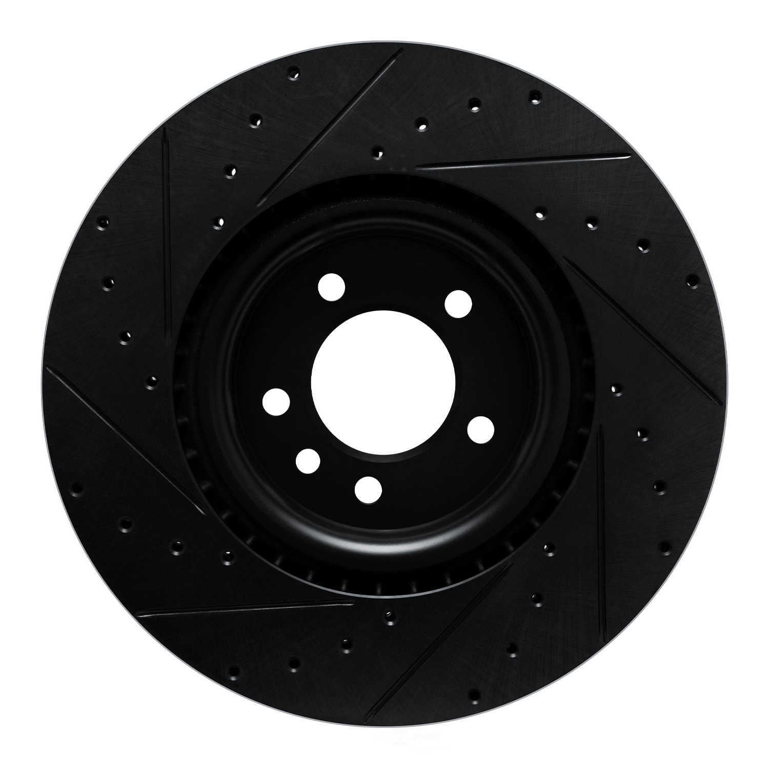 Dynamic Friction Company 633-11032R DFC Brake Rotor - Drilled And Slotted - Black