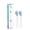 white, variant on RM Oral Wave Sonic Replacement Toothbrush Heads, Soft, Aquamarine - 2 Count