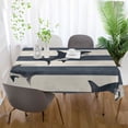 thumbnail image 5 of Yayeee Tablecloths for Rectangular Tables 54 x 54 inch Party Table Cover, Dark Sharks, 5 of 6