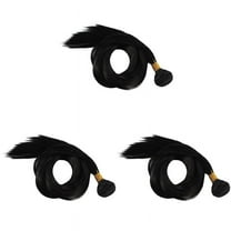 30-Inch Drawstring Straight Straight Virgin Remy Brazilian Hair Braided Bunch of Extended 3 Bundle