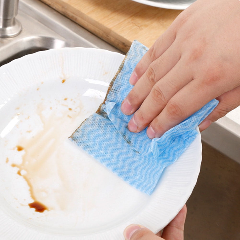 Dish Wipe, Handy Disposable Water Absorption Extraction Type Dish Cloth