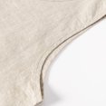 thumbnail image 6 of Linen Tank Tops for Men Summer, Solid Color Casual Sleeveless T Shirts, Khaki 4XL, 6 of 8