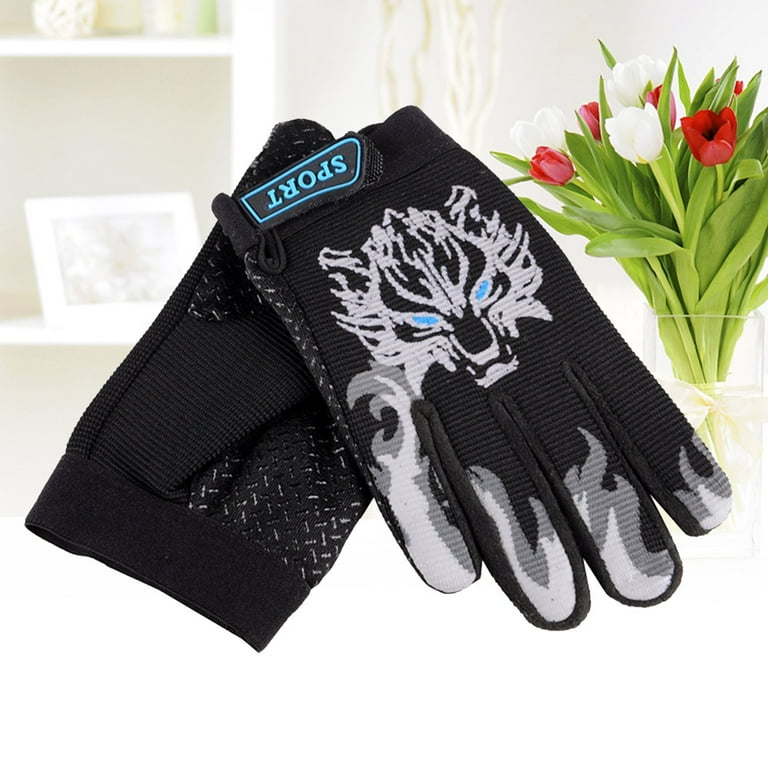 Kids Fitness Cycling Gloves Mountain Bike Riding Gloves Outdoor Gym Gloves Size Black Walmart