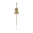 thumbnail image 2 of Nuvo Lighting Fulton Swing Arm Lamp Burnished Brass with Switch, 2 of 7