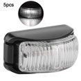 thumbnail image 1 of Luz de Marcador lateral ANGGREK 5 Uds 2LED Resistente Al Agua 9-30V blanco, 1 of 8