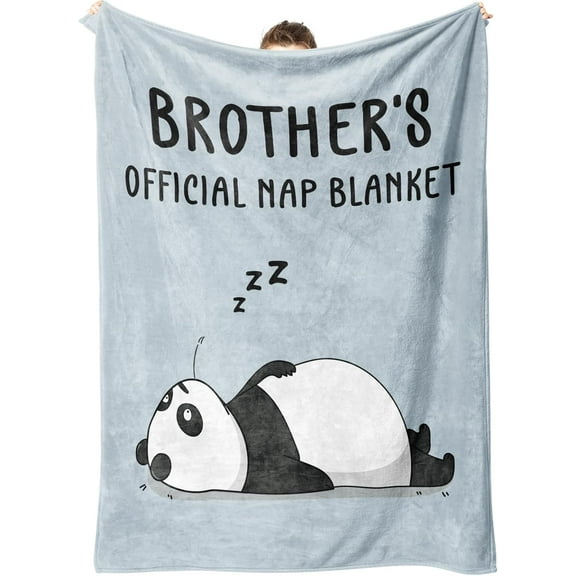 Gifts for Brother Blanket Brother Gifts from Sister Funny Birthday Fathers Day Christmas Graduation Presents for Adult Brothers Soft Flannel Throw Blanket 60" x 50"