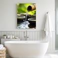 thumbnail image 6 of Canvas Wall Art, Flowing Water Zen Stones Framed Canvas Prints for Bathroom Hallway, Modern Country Abstract Art Small Gallery Wrapped Wall Decor for Home Office, Gifts, 8"x10" Ship Next Day, 6 of 9