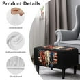 thumbnail image 6 of Xixirimido Horses American Flag Pattern Ottoman Cover Rectangle Stretch Footstool Cover Non-slip Footrest Stool Slipcover Removable for Storage Ottoman, Large, 6 of 7