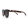 thumbnail image 6 of Gentlemanly Fancy Metal Hinge Oversized Thin Plastic Horn Rim Sunglasses Tortoise - Black, 6 of 8