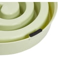 thumbnail image 4 of Cuenco interactivo para perros, plato para mascotas con alimentador lento en espiral, rosa y verde, 4 of 8