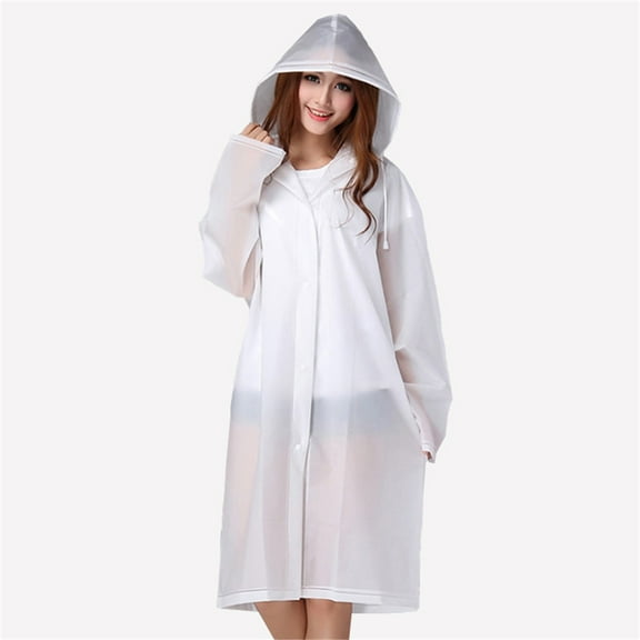 Rkxzt Rain Ponchos for Adults Reusable,Raincoats Emergency for Women Men with Hood and Drawstring