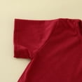thumbnail image 3 of Toddler Kids Girls Outfit Sets Summer Sports T Shirt And Shorts Set Solid Clothing Sets Tracksuit Outfits For 3-4 Years, 3 of 6