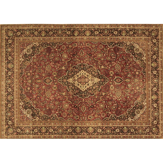 Ahgly Company Indoor Rectangle Persian Brown Traditional Area Rugs, 7' x 10'