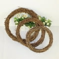 thumbnail image 4 of Christmas Wreath,Visland Heart Shape Natural Grapevine Wreath Ring DIY Craft Vines Base Grapevine Roll Wreath Door Garland Home Wedding Decor For Christmas, 4 of 7