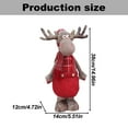 thumbnail image 2 of HCTSHG Standing Reindeer Figurine Plush Doll, Xmas Reindeer Figure for Christmas Tree Hanging Decor, Home Indoor Table Ornaments, and as Gift Toys for Kids and Friends, 2 of 7