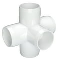 thumbnail image 7 of FORMUFIT PVC Fitting, 5-Way Cross Side Outlet, Furniture Grade, 3/4" Size, White, 8-Pack (F0345WC-WH-8), 7 of 7
